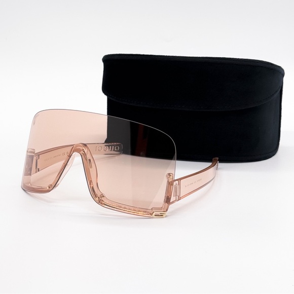 NEW GUCCI MASK WOMEN SUNGLASSES GUCCI GG1631S 010 GUCCI CREAM SHIELD EYEWEAR main image 10